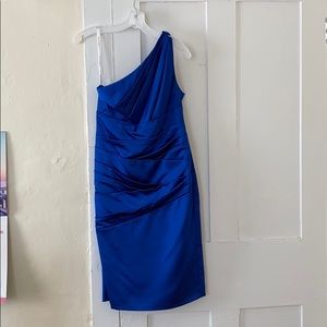 Blue David’s Bridal Bridesmaids dress